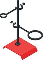 Laboratory Stand with Clamps vector