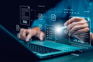 checklist and clipboard task documentation management, business people working laptop checklist questionnaire assessment form, online survey online exam Choosing the right answer in the exam photo