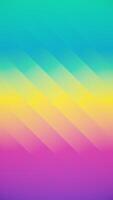 Color gradient background in bright vibrant color tones with a repeating pattern of diagonal stripes. This colorful vertical abstract background is full HD and a loop. video