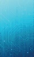 Abstract circuit board blue gradient technology digital background vector