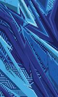 Abstract blue geometric shape racing background for sublimation jersey vector