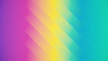 Color gradient background in bright vibrant color tones with a repeating pattern of diagonal stripes. This colorful abstract background is full HD and a loop. video