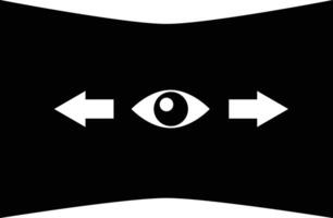 panorama view mode icon. panorama sign. horizontal panorama view symbol. flat style. vector