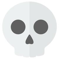 Cute icon cartoon skull isolated on white background. vector