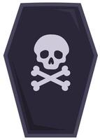 Coffin icon simple icon in flat style illustration isolated on white background. vector