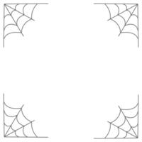 Spiderweb flat illustration isolated on white background. vector