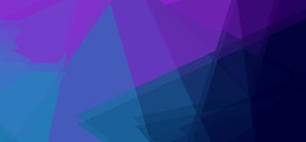 Abstract geometric background with overlapping transparent shapes in blue and purple colors. vector