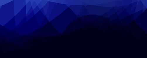 Abstract blue gradient background with triangular and wavy shapes. vector