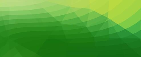 Abstract green and yellow gradient background with geometric pattern. vector