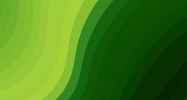 Abstract background with green shades of curved lines. vector