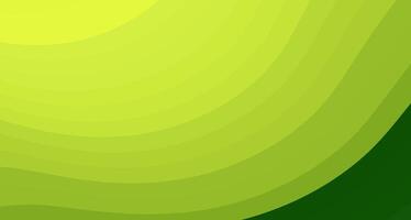 Abstract green and yellow wavy background vector