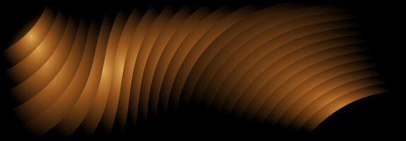 Abstract brown and black curved lines background. vector