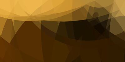 Abstract geometric background with brown and yellow overlapping shapes. vector