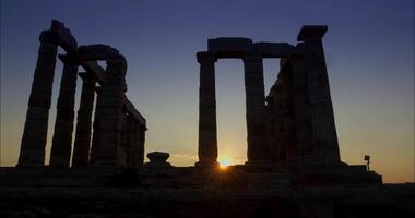 Panoramic View Of The Aegean Sea In The Afternoon During Sunset Hours video