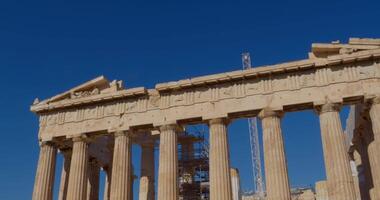 View Of The Parthenon At The Acropolis In Athens video