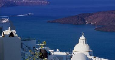 Panoramic View Of Santorini In The Summer video