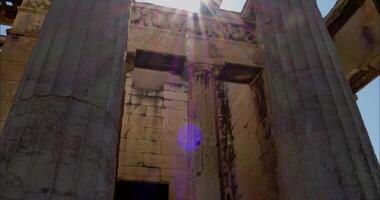 Panoramic View Of The Ancient Agora In Athens video