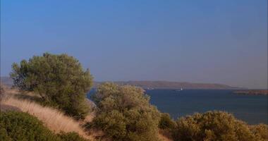 Panoramic View Of Athens With The Aegean Sea In The Background video