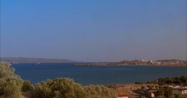 Panoramic View Of Athens With The Aegean Sea In The Background video