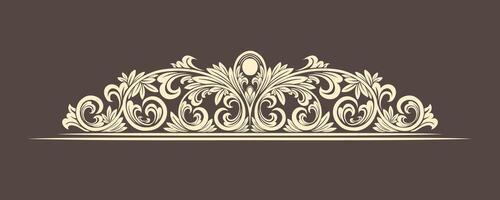 Scroll and Flower Frames ornament vector