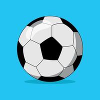 Illustration of a 3d style soccer ball vector