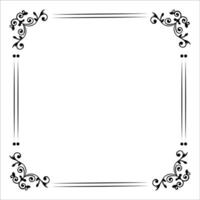Ornamental Border Design Elements Intricate Frame vector
