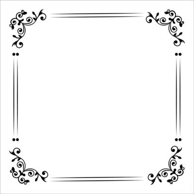 Ornamental Border Design Elements Intricate Frame