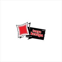 Red banner decorated with writing asking why vector