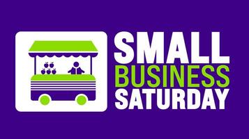 Small Business Saturday background or banner design vector