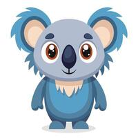 Majestic Koala Illustration with Detailed Features and Unique Style for Creative Projects vector