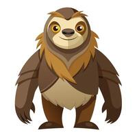 Detailed Sloth Illustration of Unique Sloth Designs for Creative and Artistic Graphic Projects vector