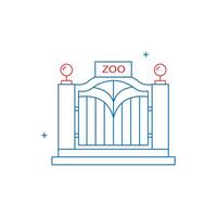 Zoo, Zological Park Icon Design vector