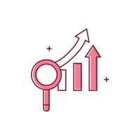 Predictive Demand Forecasting Icon Design vector