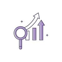 Predictive Demand Forecasting Icon Design vector