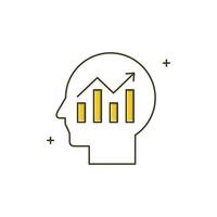 Business Data Insights Icon Design vector