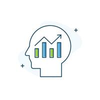 Business Data Insights Icon Design vector