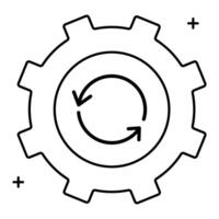 Reverse Engineering Systems Icon Design, technology, technical tools, data extraction, product reconstruction, tech process vector