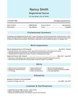Registered Nurse ATS Resume Template