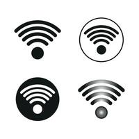 Wifi icon white background isolated image vector