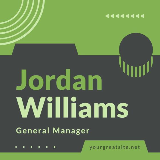 Generic Name Card