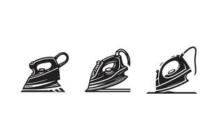 Clothing Iron Silhouette Illustration Design vector
