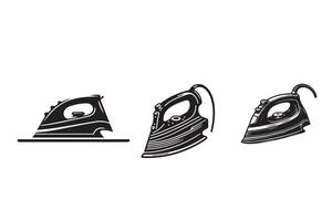 Clothing Iron Silhouette Illustration Design vector
