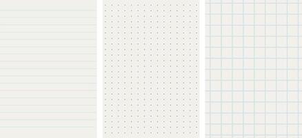 Grid empty background, square, line dot graph paper, school math sheet, grid paper sheet. Memo list, bullet journal list blank, architectural graph vector