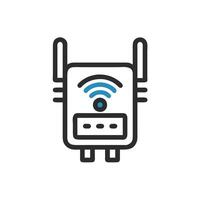 a wifi router icon on a white background vector