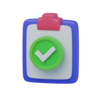 3D Audit Verification Checklist Icon png