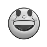 3D Retro Grinning Emoticon Face Icon Icon png