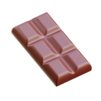 3D Dutch Chocolate Bar Render png
