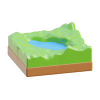 3D Digital Model Of Loch Ness Scotland png