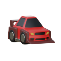 Red 3D Modified Racing Sedan Car png