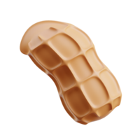 3D Peanut With Its Shell png